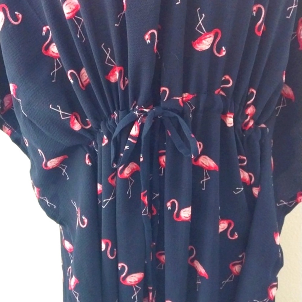Agnes and Dora Pink Flamingo Kaftan - Picture 4 of 8
